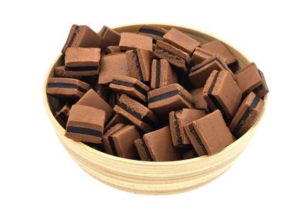 Miska s cukríkmi Brown Brown Sandwich zo sladkého drievka