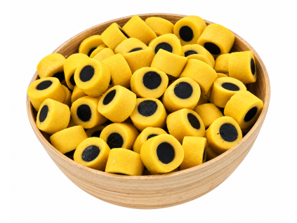 Miska so žltými kokosovými rolkami Yellow Coconut Roll