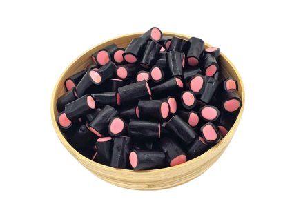 Pus Pus Bites Liquorice – cukrovinky so sladkým drievkom a jahodou