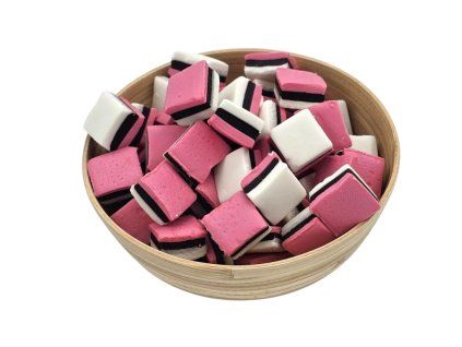 Pink White Sandwich liquorice – ružovo-biele cukrovinky