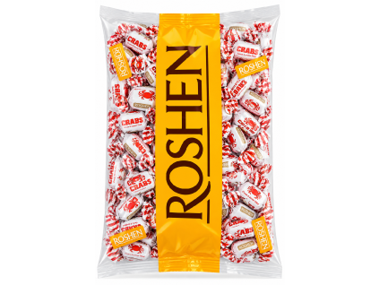 Balenie ROSHEN Crabs plnených karameliek 1 kg