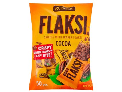 ROSHEN Flaksi kakaové cukríky s oblátkovou drvinou 500 g